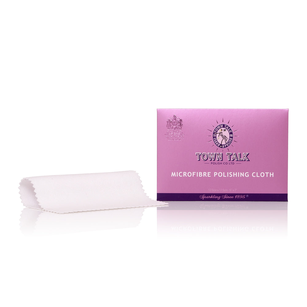Town Talk Polish Microfibre Polishing Cloth 12.5x17.5cm with Cloth and Packaging