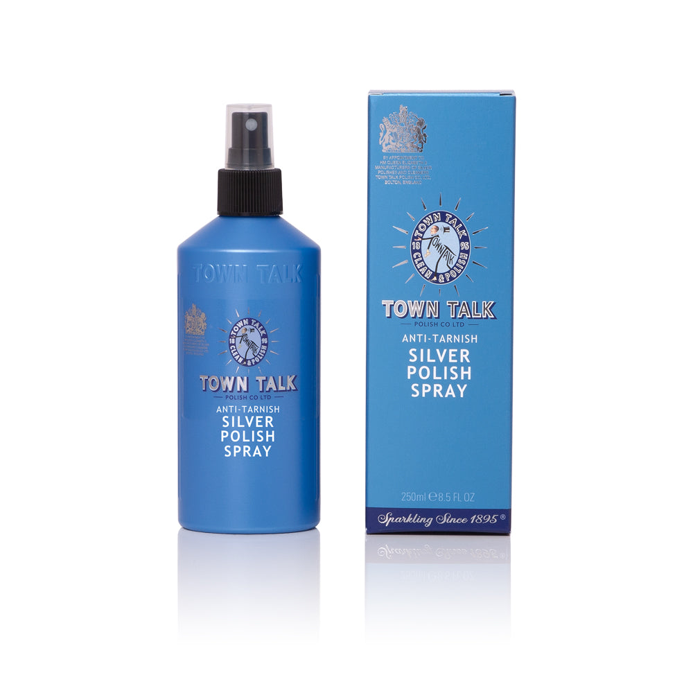 Town Talk Anti-Tarnish Silver Polish Spray 250ml bottle and box
