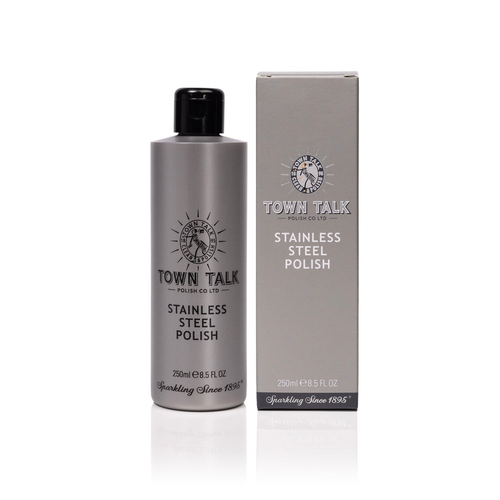 Town Talk Polish Stainless Steel Polish 250ml Bottle and Packaging