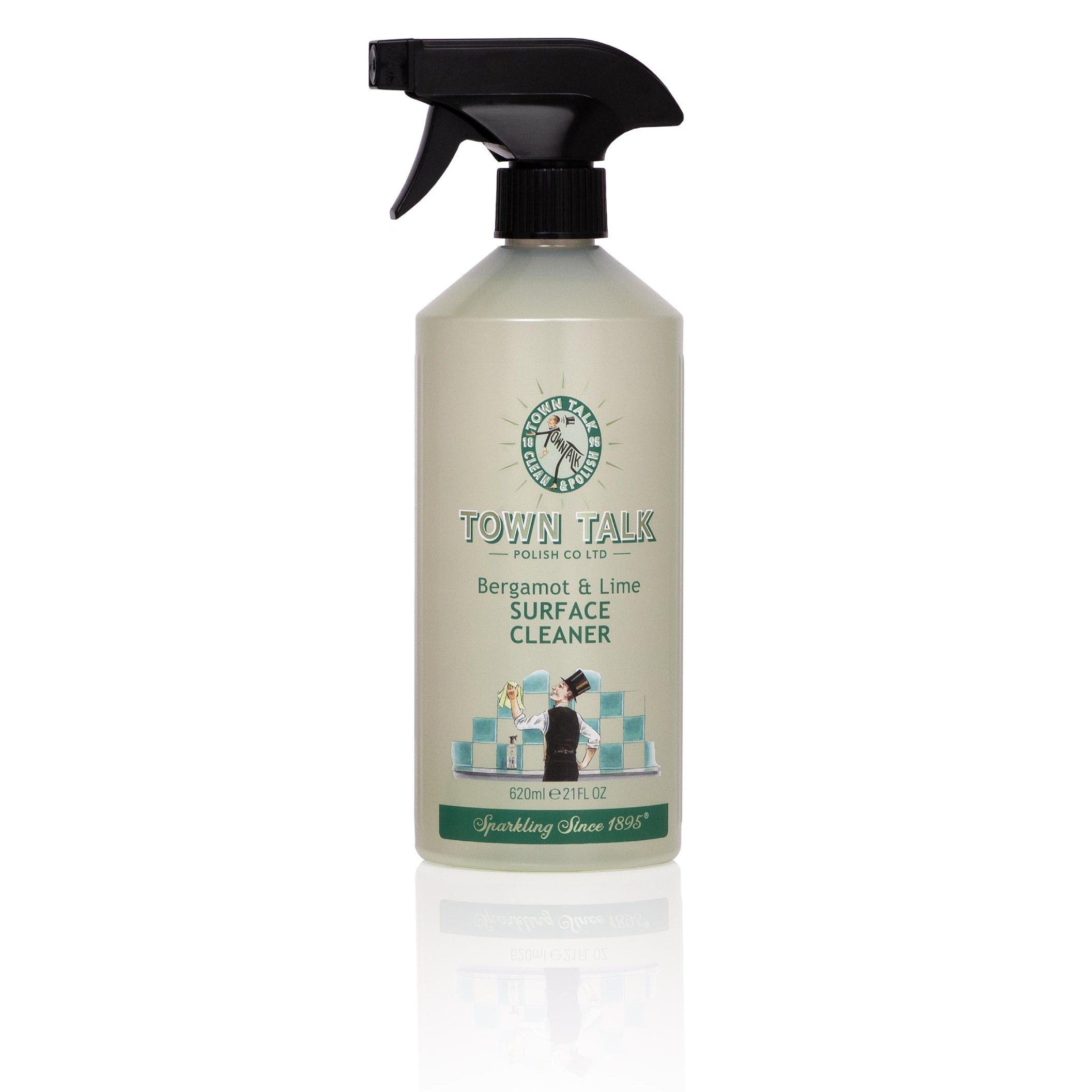 Town Talk Polish Bergamot and Lime Surface Cleaner 620ml Trigger Bottle